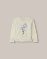 Sudadera Estampado Flores,VERDE MENTA CLARO